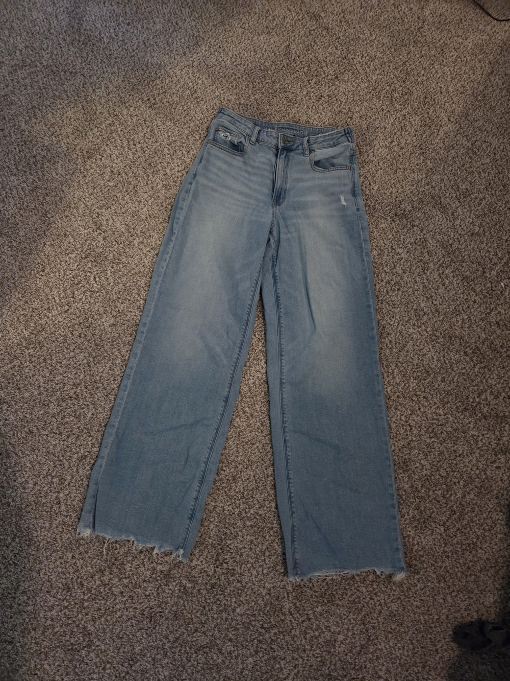 American Eagle Outfitters Super Highrise Baggy Wide Leg 8 Long